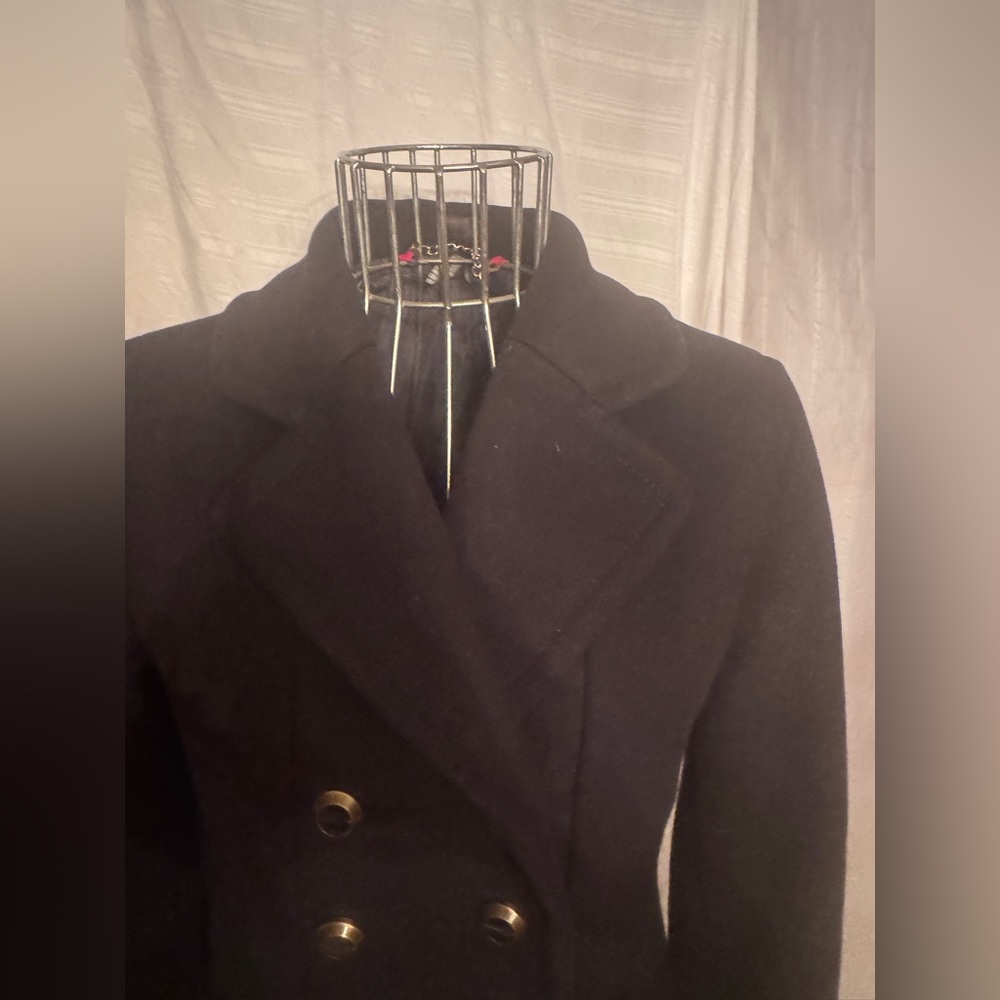 Marc By Marc Jacobs Winter Wool Double-Breasted Pea Coat, M - Picture 4 of 10